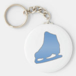 Blue Figure Skate Key Chains