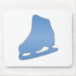 Blue Figure Skate Mouse Pad