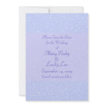 Blue Filigree & Lace Save the Date Announcement