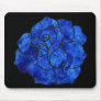 Blue Fire Rose Mouse Pad