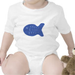 blue fish icon t-shirt