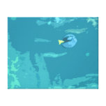 Blue Fish Stretched Canvas Print