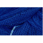 Blue fishing net photo sculptures