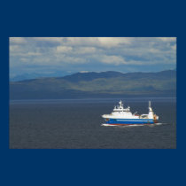 Blue Fishing Trawler posters