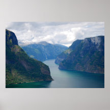 Blue Fjord Dream Poster