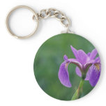 Blue flag iris, Canada flowers Key Chain