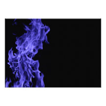 Blue flame invitation