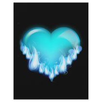 Blue-flaming-heart.png love icecold icy tough personalized flyer