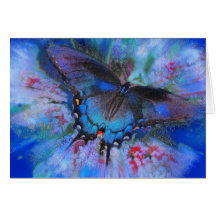 Blue Flight Greeting Cards