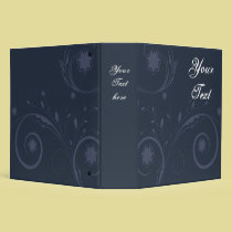 Blue Floral binders