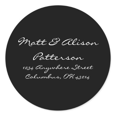 Blue Floral Circle Address Labels/Stickers by mrssocolov2