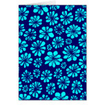 Blue Floral Greeting Card