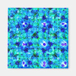 Blue Floral Magnets