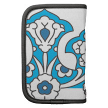 Blue Floral Retro Border Organizer