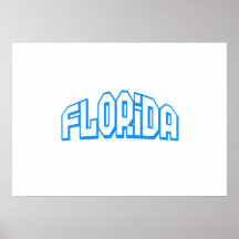 Blue Florida Print