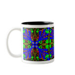 Blue Flower Abstract Coffee Mug