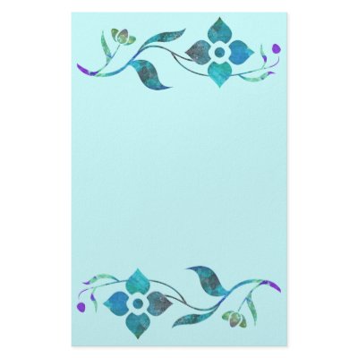 Blue Flower Border by Perlyyyy