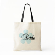 Blue Flower Bride Tshirts and Gifts Tote Bags