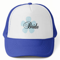 Blue Flower Bride Tshirts and Gifts Mesh Hats