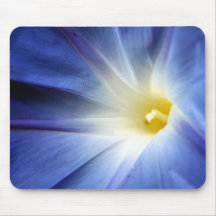 blue flower mouse mat