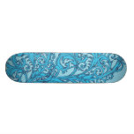 Blue Flower Skateboard