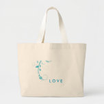Blue Flower Swirls handbag