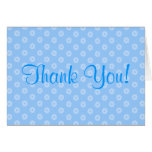 Blue Flower Thank You Cards