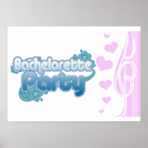 blue flowers bachelorette party ocean bridesmaids poster