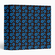 BLUE FLOWERS BINDER