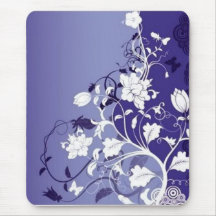 blue-flowers, blue-flowers mousepads