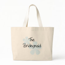 Blue Flowers Bridesmaid Canvas Bags