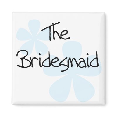 Blue Flowers Bridesmaid Refrigerator Magnets by weddingsareus