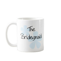 Blue Flowers Bridesmaid Mug