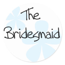 Blue Flowers Bridesmaid