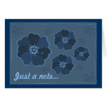 Blue Flowers Card