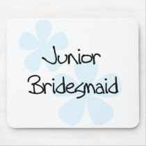 Blue Flowers Jr. Bridesmaid Mouse Pads