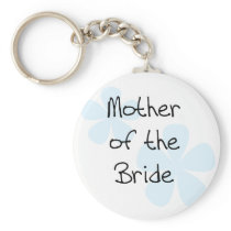 Blue Flowers Mother of Bride Keychains