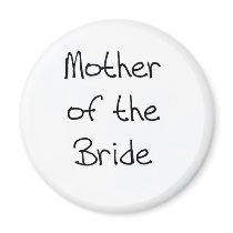 Blue Flowers Mother of Bride Refrigerator Magnets