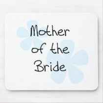 Blue Flowers Mother of Bride Mouse Pads
