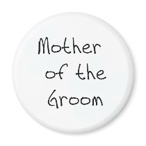 Blue Flowers Mother of Groom Magnets
