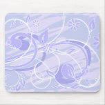 blue flowers mouse pads