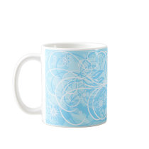 blue flowers coffee mugs