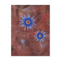 Blue Flowers postcards