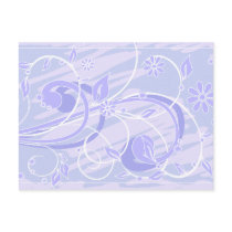 blue flowers post cards