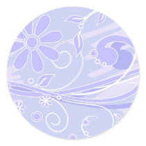blue flowers sticker