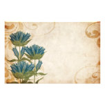 Blue Flowers Vintage Wedding Stationery