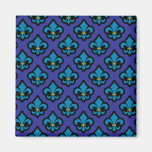 Blue Fluer de Lis Magnet
