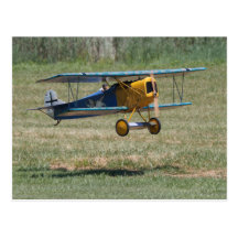 Blue Fokker D.VII Postcard