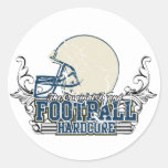 Blue Football Hardcore T-shirts and Gifts Sticker