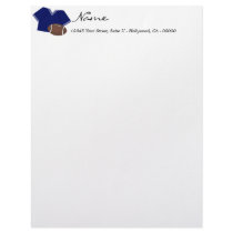 Blue Football Letterhead
